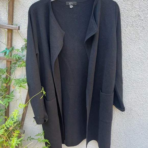 ❌SOLD❌ J. Crew Juliette collarless sweater-blazer in Black - Picture 5 of 8